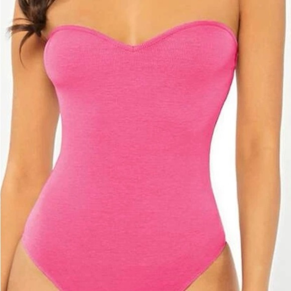Light Pink Strapless Bodysuit - Picture 1 of 1